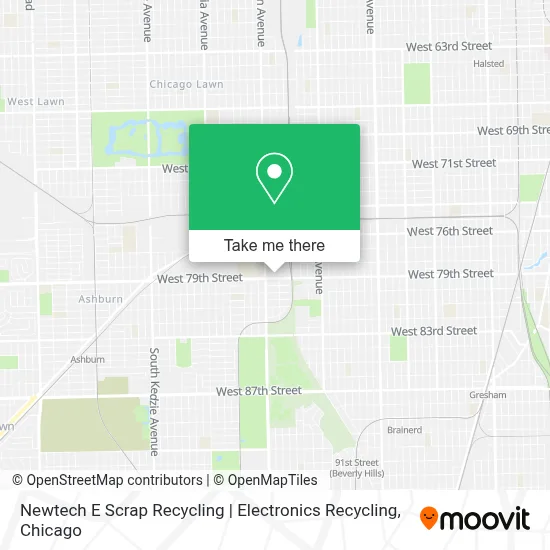 Newtech E Scrap Recycling | Electronics Recycling map