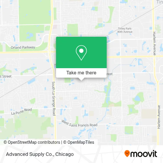 Advanced Supply Co. map