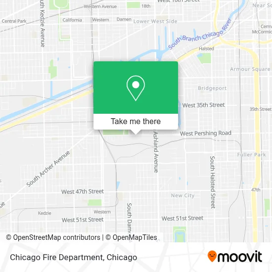 Chicago Fire Department map