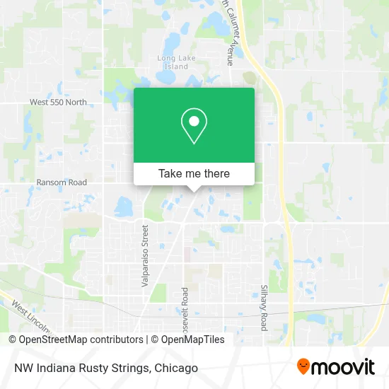 NW Indiana Rusty Strings map