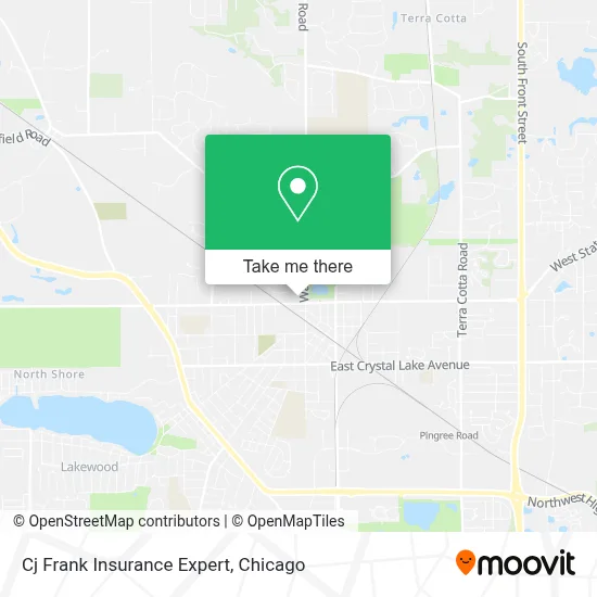 Cj Frank Insurance Expert map