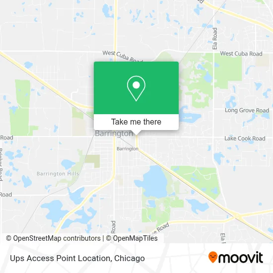 Ups Access Point Location map