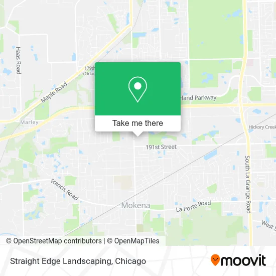 Straight Edge Landscaping map