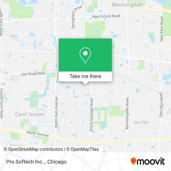 Pro Softech Inc.. map