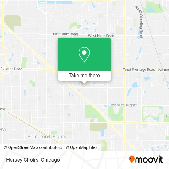 Hersey Choirs map