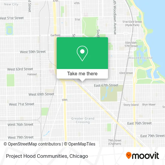 Project Hood Communities map