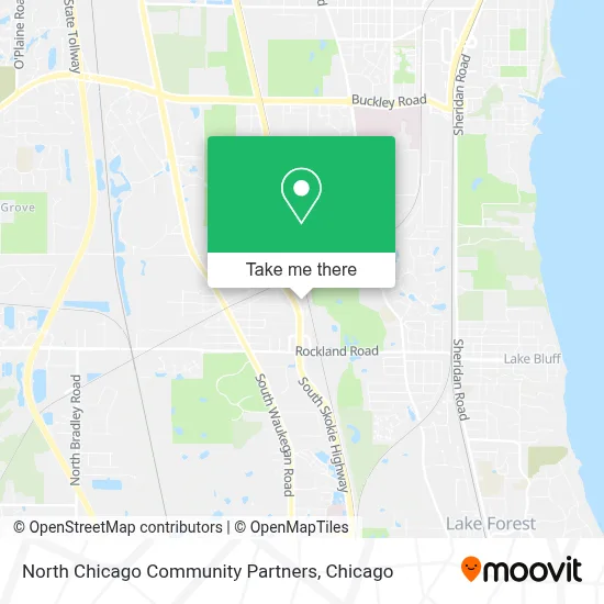 North Chicago Community Partners map