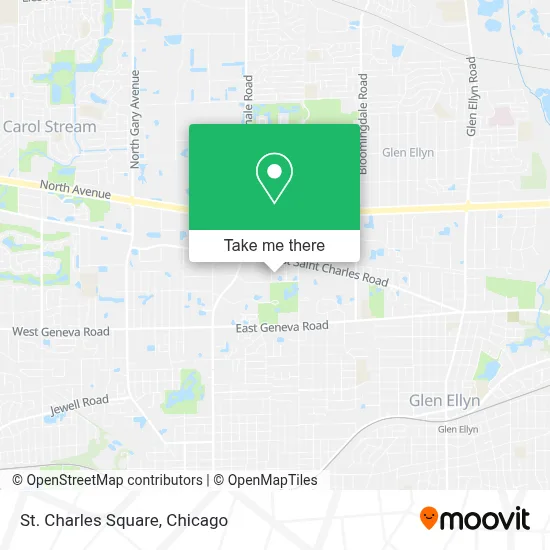St. Charles Square map