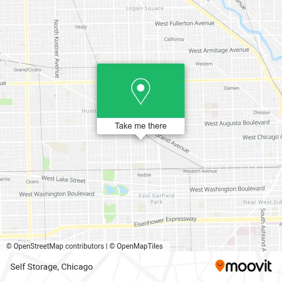 Self Storage map