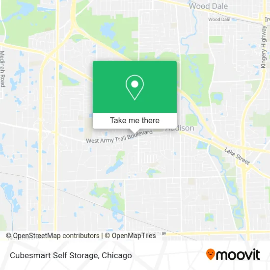 Cubesmart Self Storage map