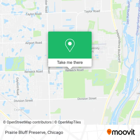 Prairie Bluff Preserve map
