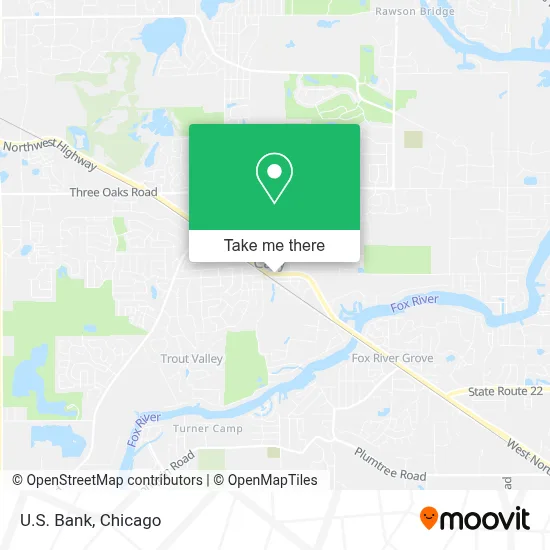 U.S. Bank map