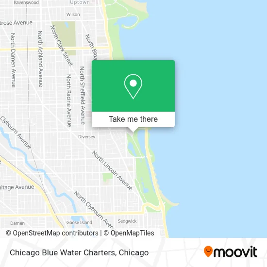 Chicago Blue Water Charters map