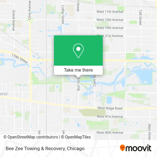 Bee Zee Towing & Recovery map