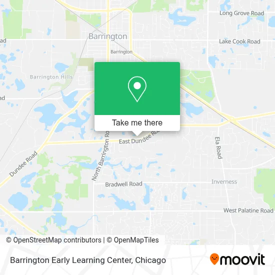 Barrington Early Learning Center map