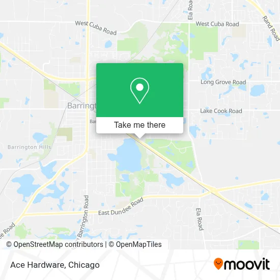 Ace Hardware map