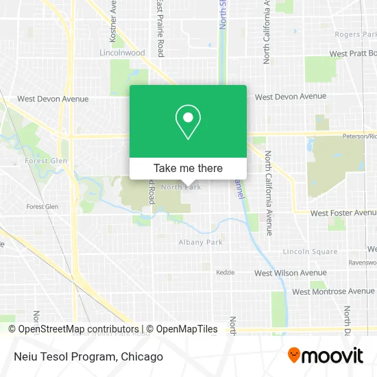 Neiu Tesol Program map