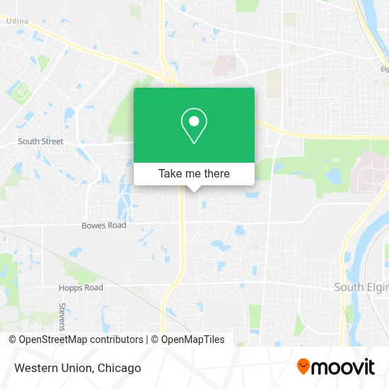 Western Union map