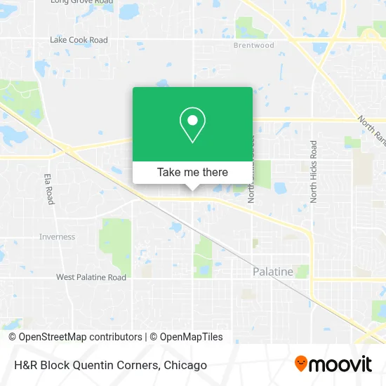 H&R Block Quentin Corners map