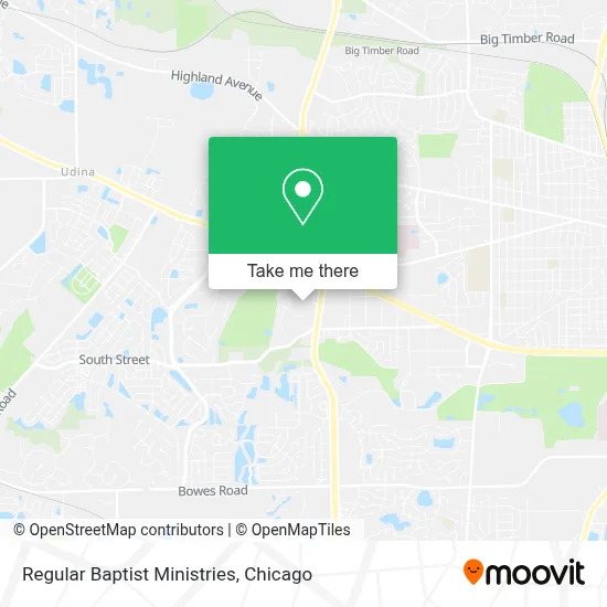 Regular Baptist Ministries map