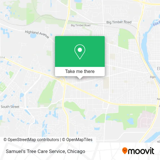 Samuel's Tree Care Service map