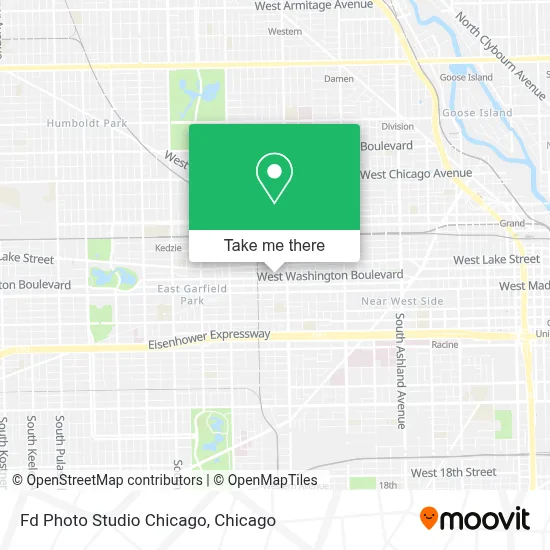 Fd Photo Studio Chicago map