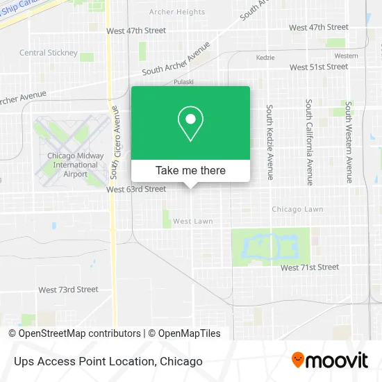 Ups Access Point Location map