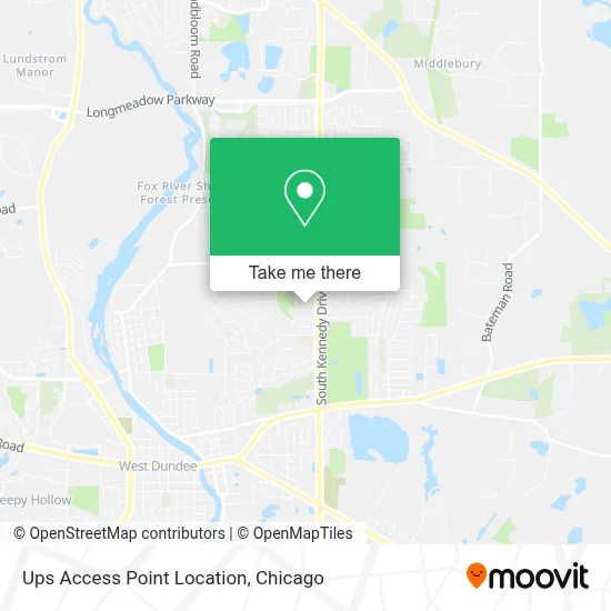 Ups Access Point Location map