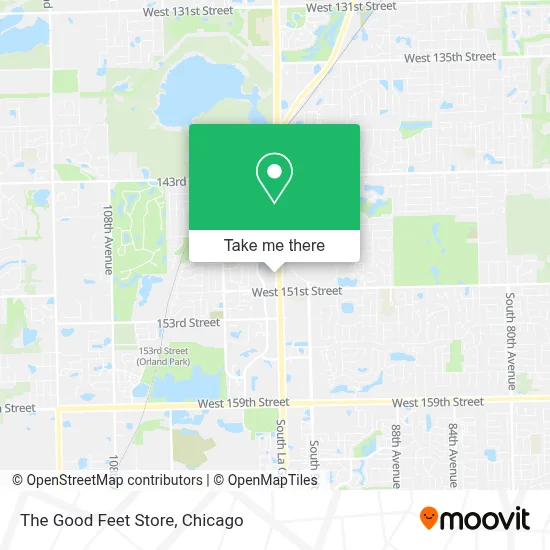 The Good Feet Store map