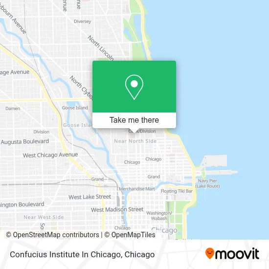 Confucius Institute In Chicago map