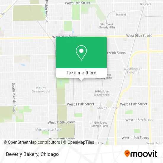 Beverly Bakery map
