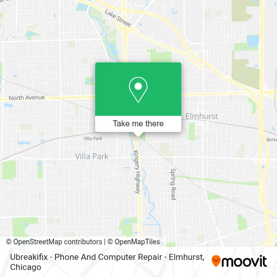 Ubreakifix - Phone And Computer Repair - Elmhurst map