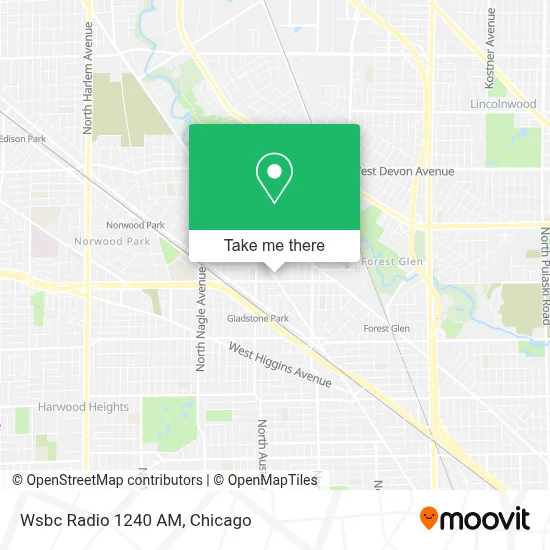 Wsbc Radio 1240 AM map