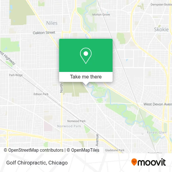 Golf Chiropractic map