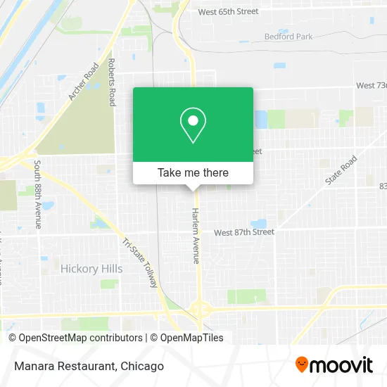 Manara Restaurant map