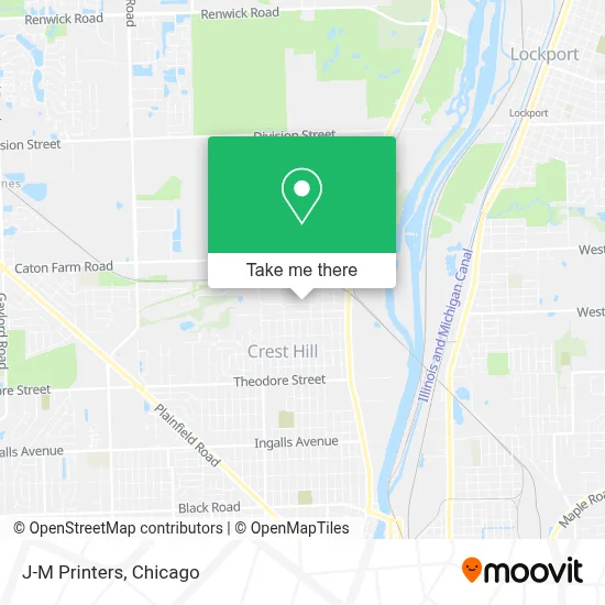 J-M Printers map