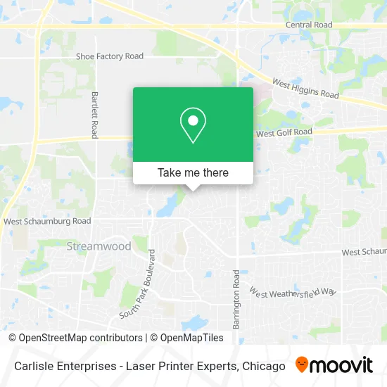Carlisle Enterprises - Laser Printer Experts map