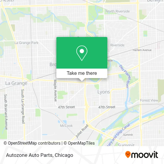 Autozone Auto Parts map