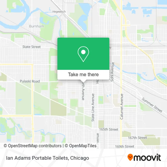 Ian Adams Portable Toilets map