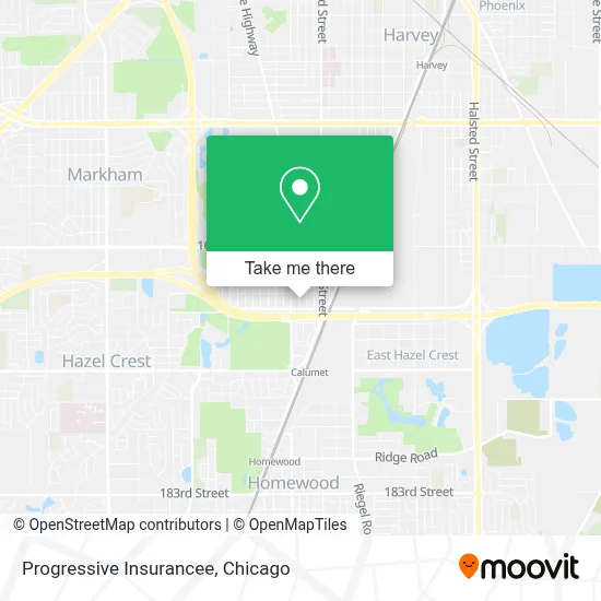 Progressive Insurancee map