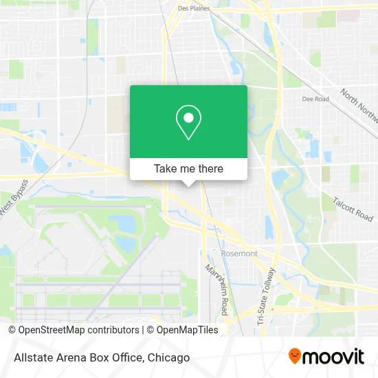 Allstate Arena Box Office map