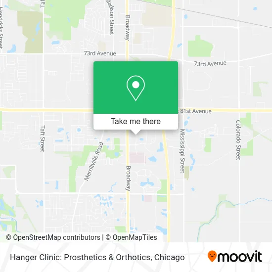 Hanger Clinic: Prosthetics & Orthotics map