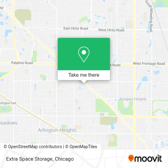 Extra Space Storage map