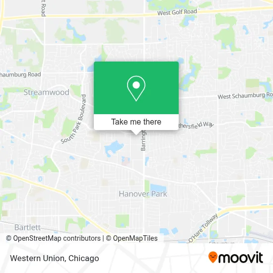 Western Union map
