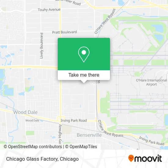 Chicago Glass Factory map