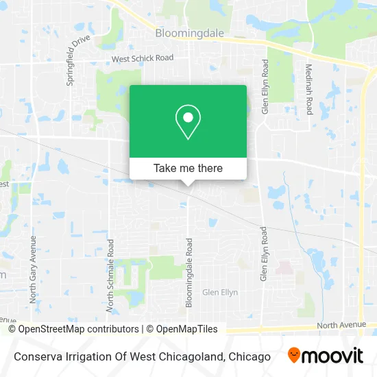 Conserva Irrigation Of West Chicagoland map