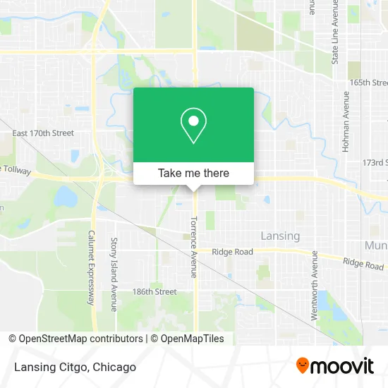 Lansing Citgo map
