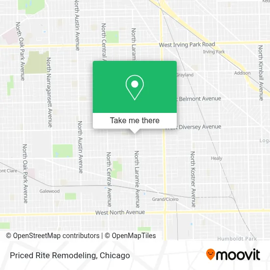 Priced Rite Remodeling map