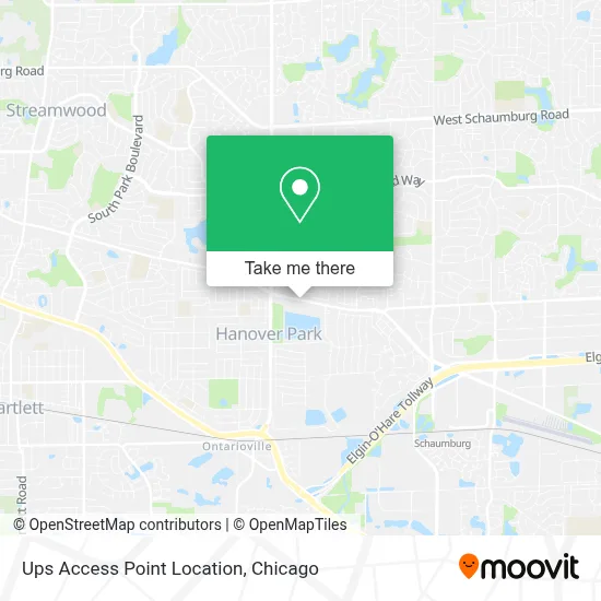 Ups Access Point Location map