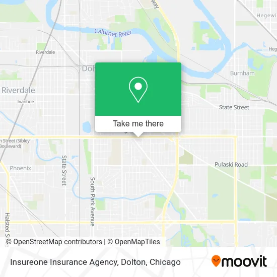 Insureone Insurance Agency, Dolton map